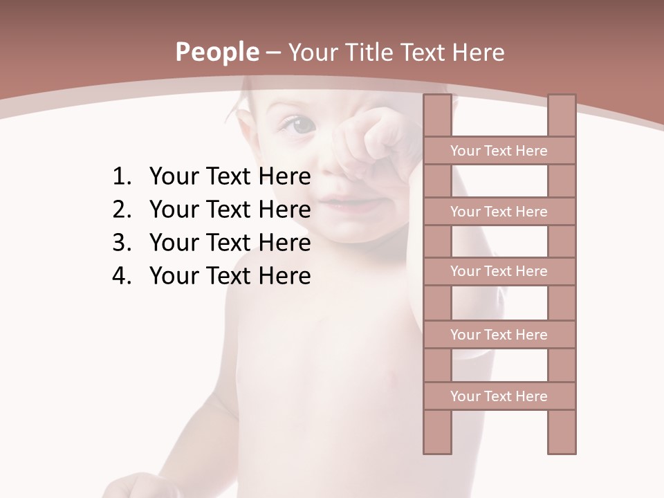 Eating Child Face PowerPoint Template