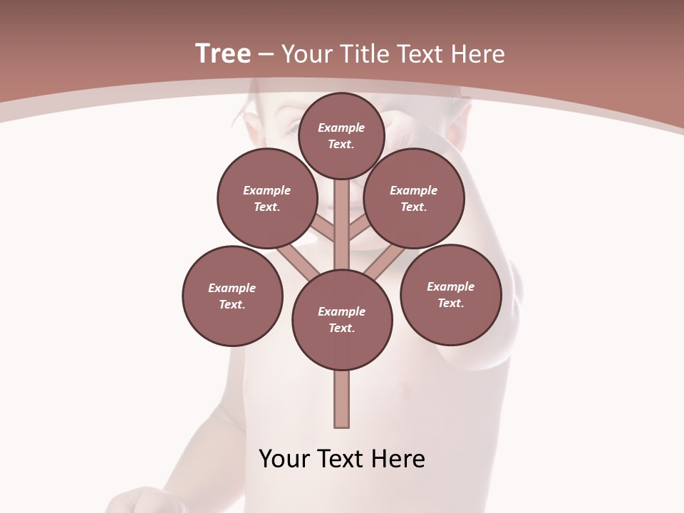 Eating Child Face PowerPoint Template