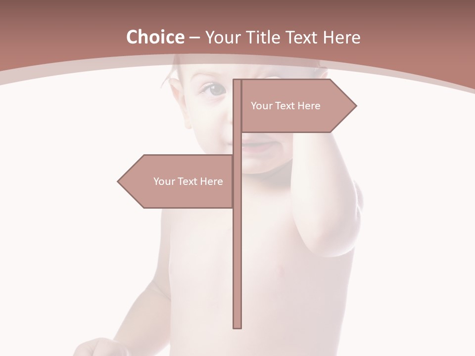 Eating Child Face PowerPoint Template