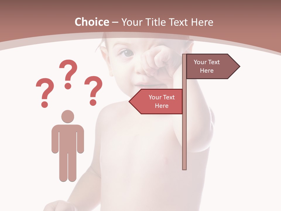 Eating Child Face PowerPoint Template