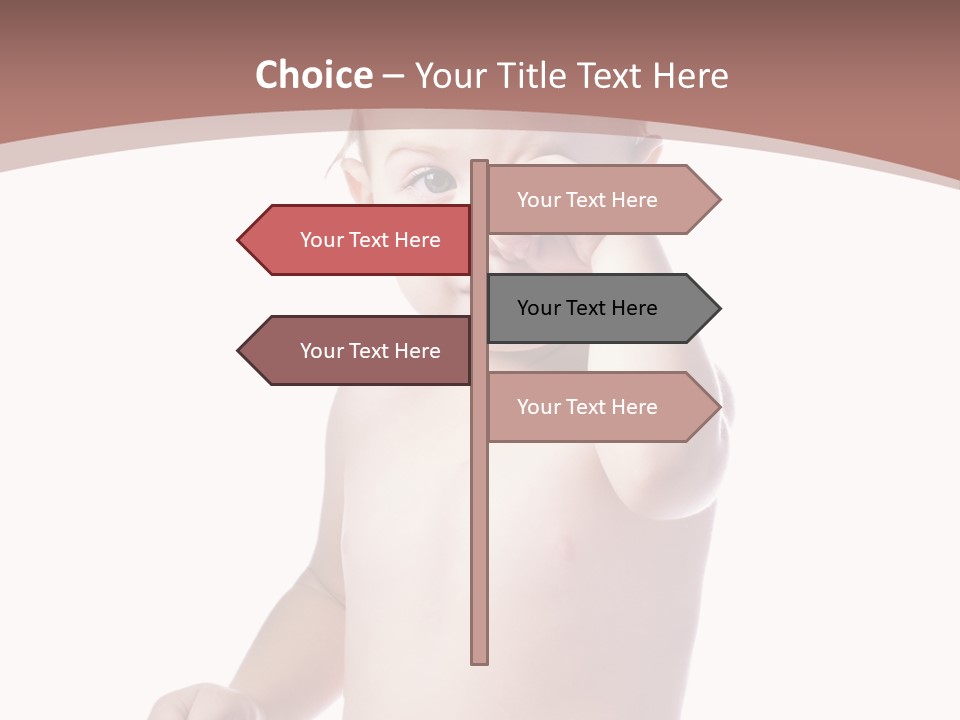 Eating Child Face PowerPoint Template