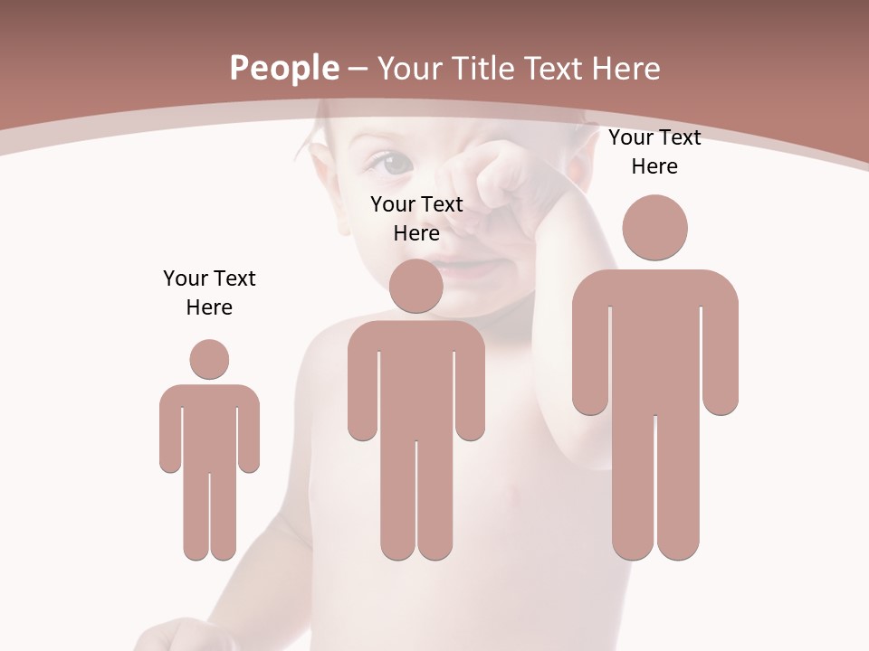 Eating Child Face PowerPoint Template