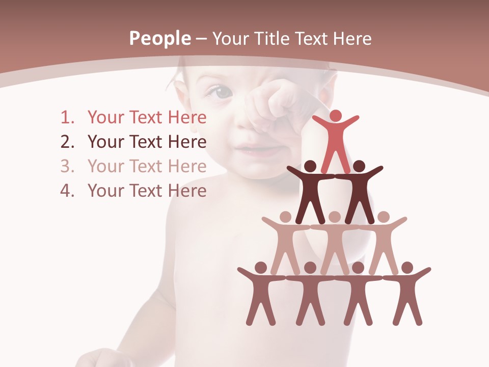 Eating Child Face PowerPoint Template