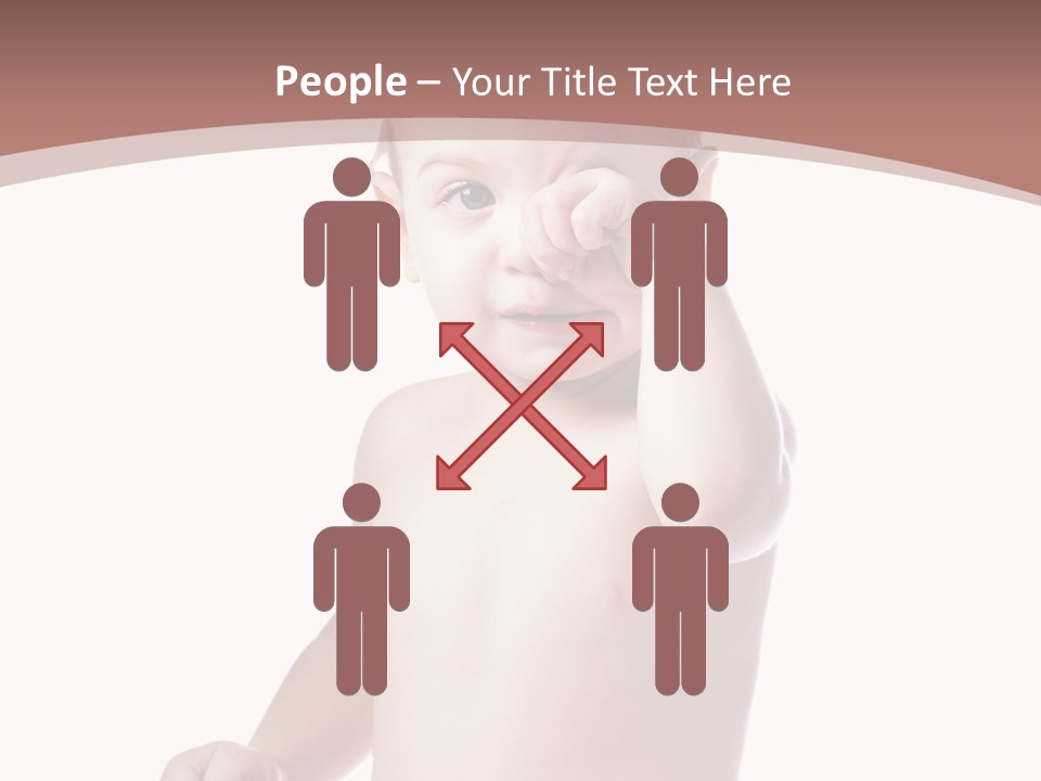 Eating Child Face PowerPoint Template