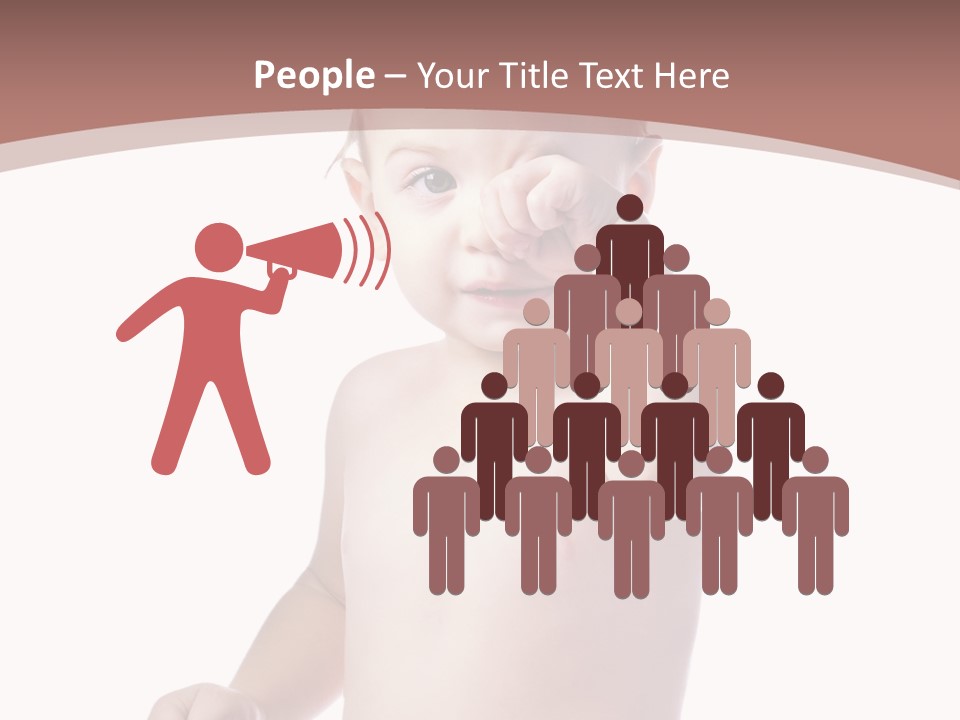 Eating Child Face PowerPoint Template