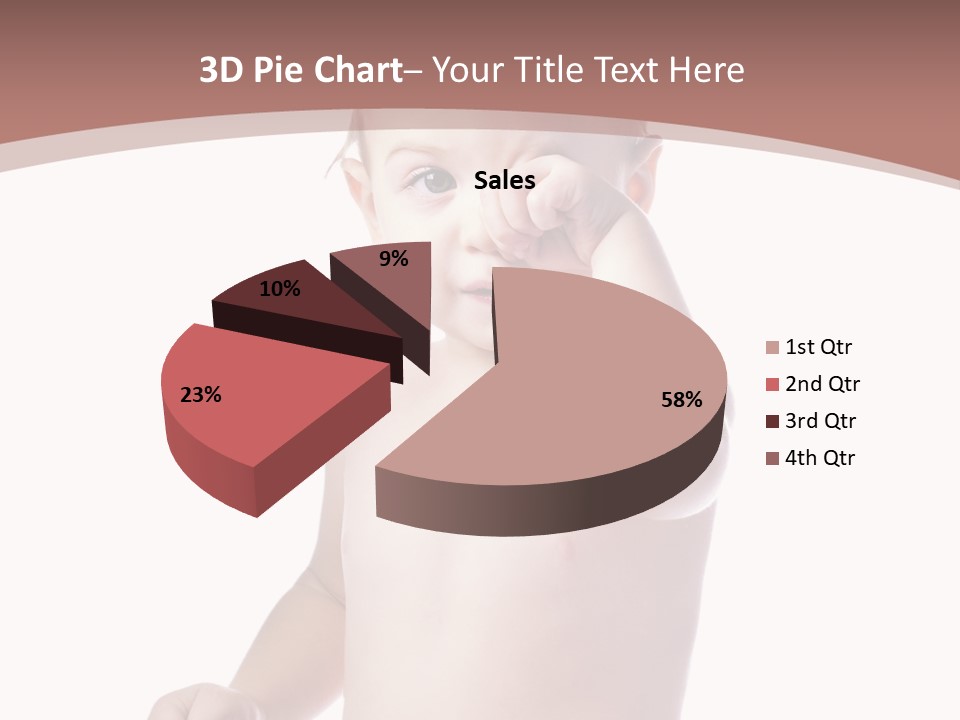 Eating Child Face PowerPoint Template