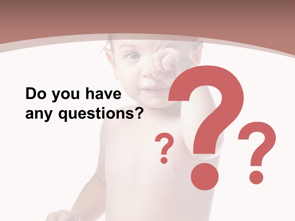 Eating Child Face PowerPoint Template