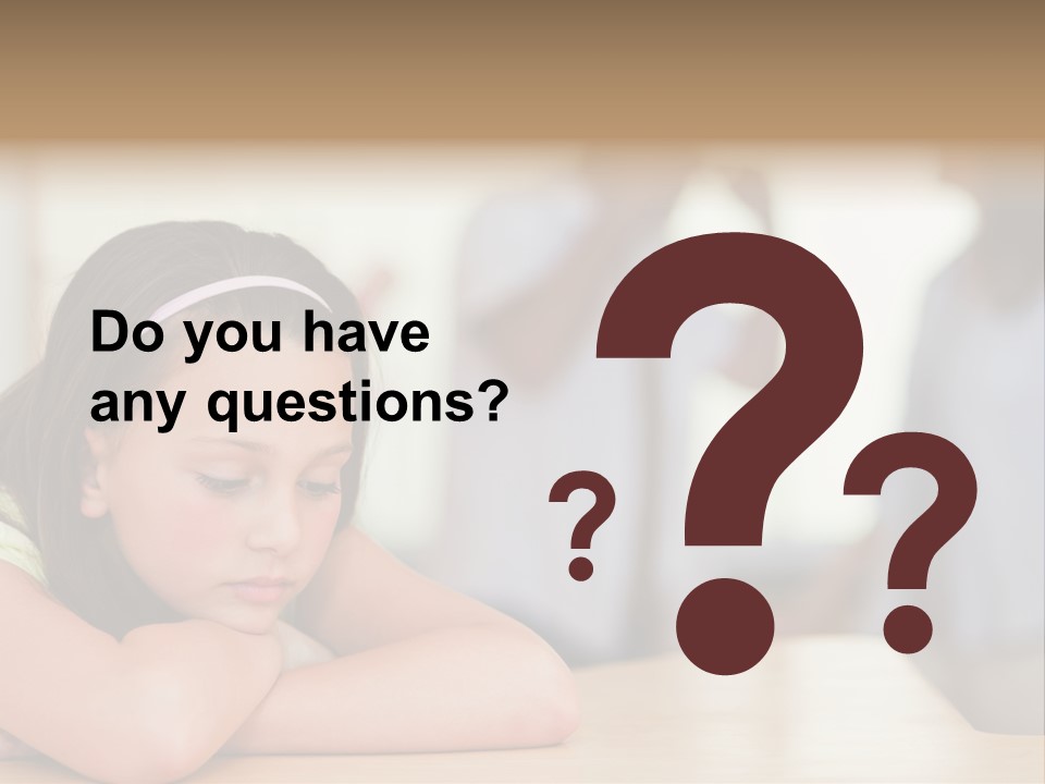 Family Despair Arguing PowerPoint Template