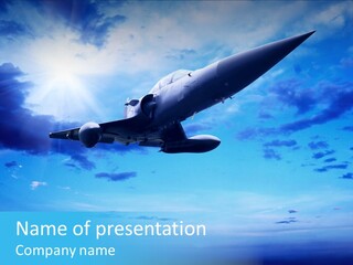 Fly Plane Airshow PowerPoint Template