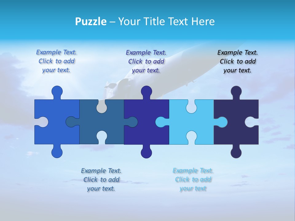 Fly Plane Airshow PowerPoint Template