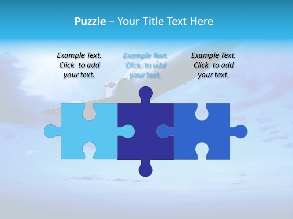 Fly Plane Airshow PowerPoint Template