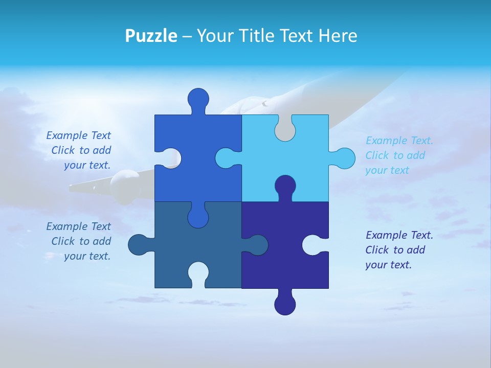 Fly Plane Airshow PowerPoint Template