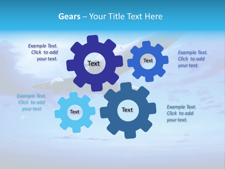 Fly Plane Airshow PowerPoint Template