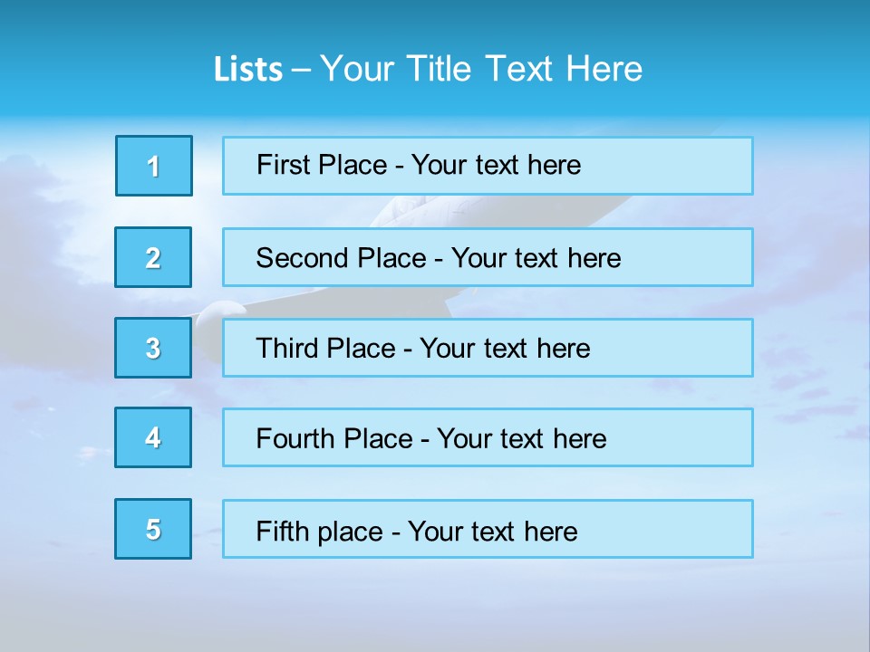 Fly Plane Airshow PowerPoint Template