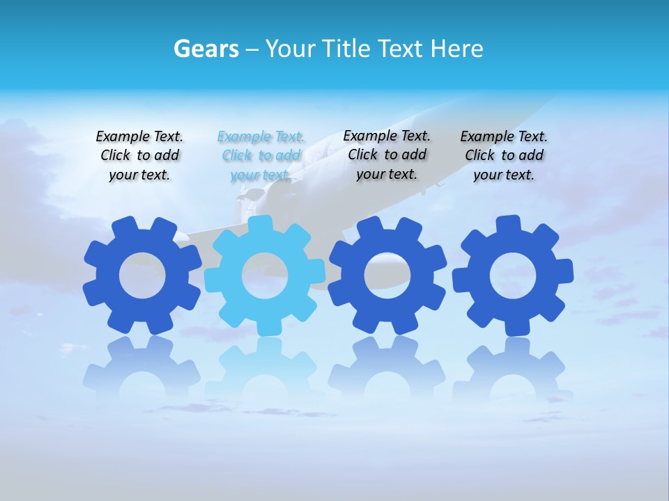 Fly Plane Airshow PowerPoint Template