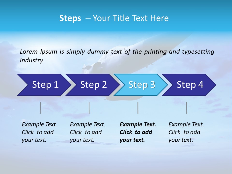 Fly Plane Airshow PowerPoint Template