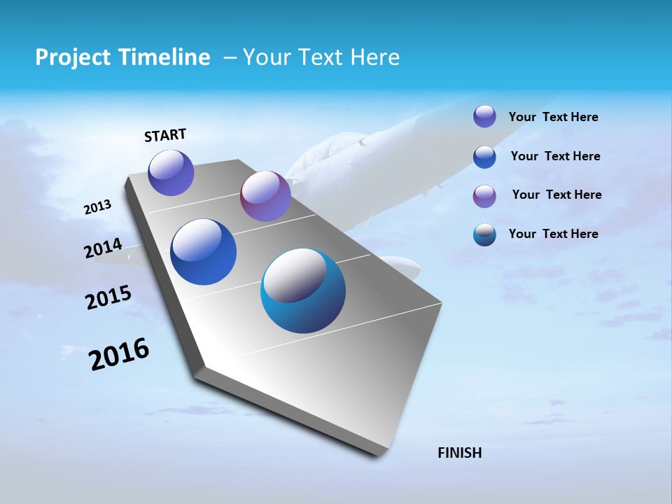 Fly Plane Airshow PowerPoint Template