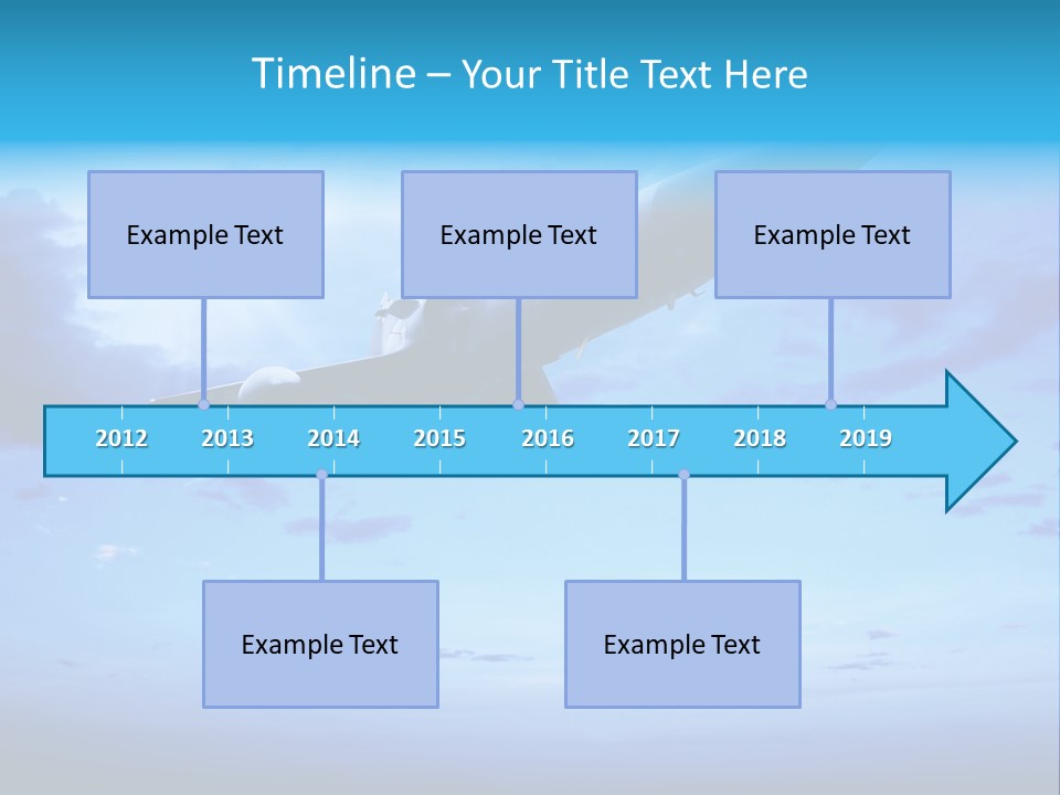 Fly Plane Airshow PowerPoint Template