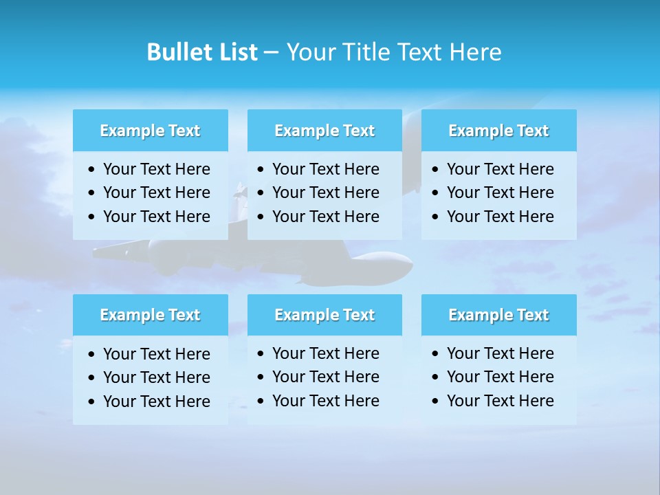 Fly Plane Airshow PowerPoint Template