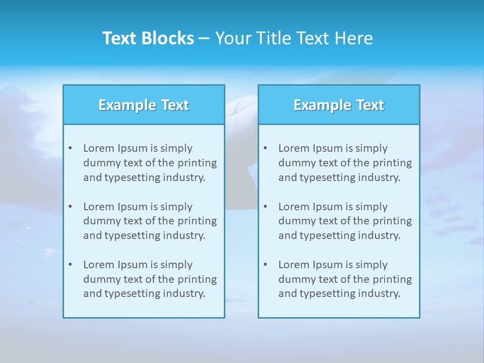 Fly Plane Airshow PowerPoint Template