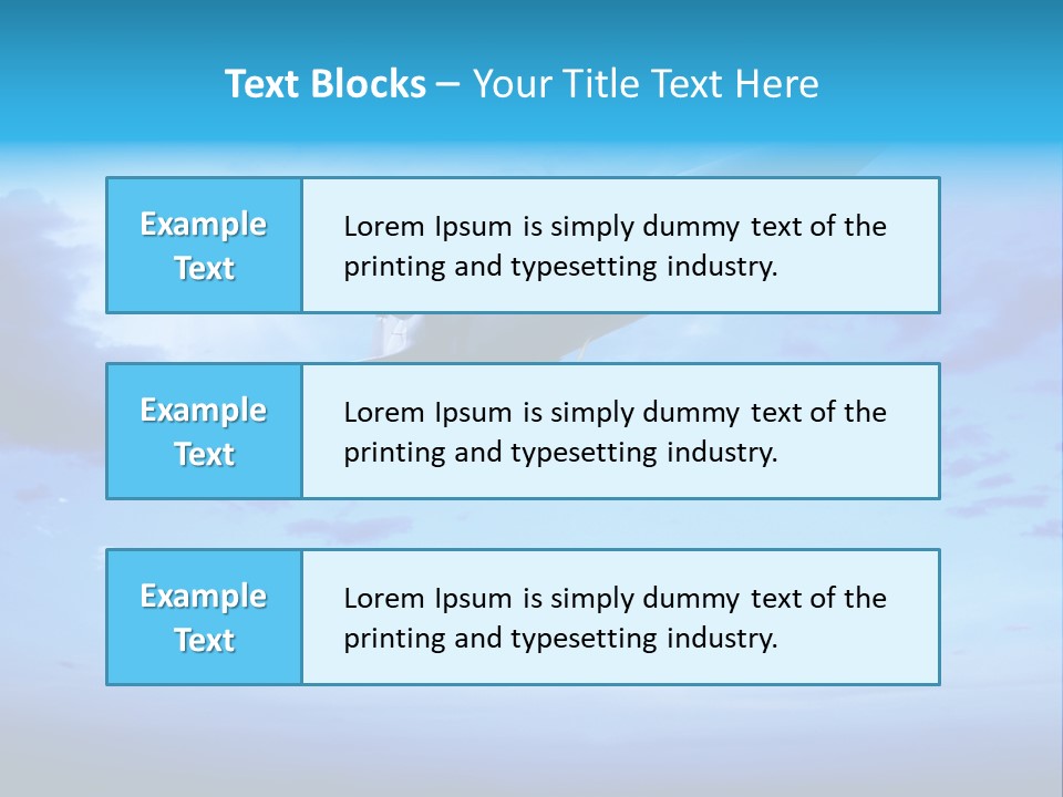Fly Plane Airshow PowerPoint Template