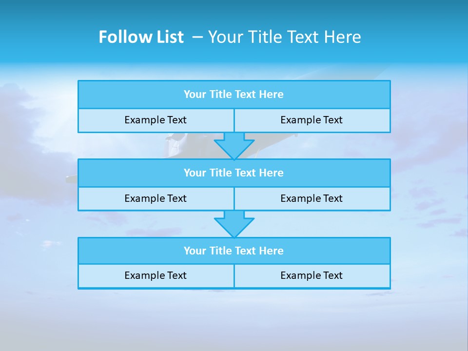 Fly Plane Airshow PowerPoint Template