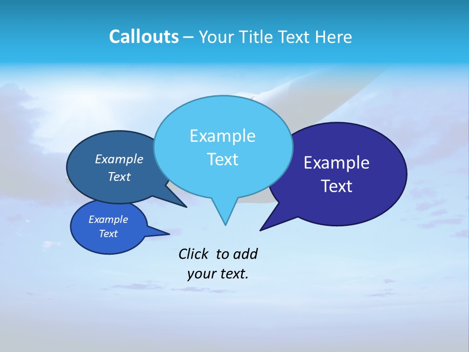 Fly Plane Airshow PowerPoint Template