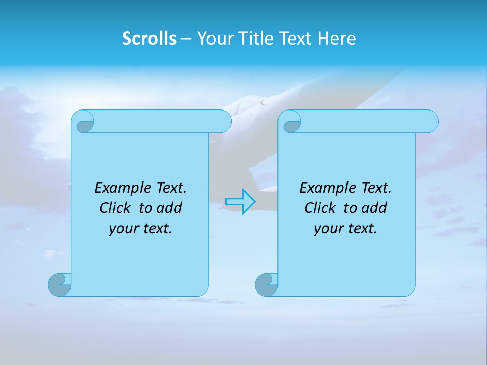 Fly Plane Airshow PowerPoint Template
