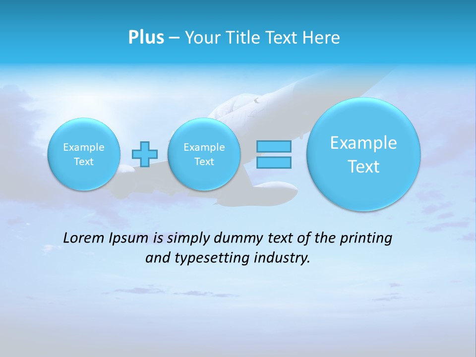 Fly Plane Airshow PowerPoint Template
