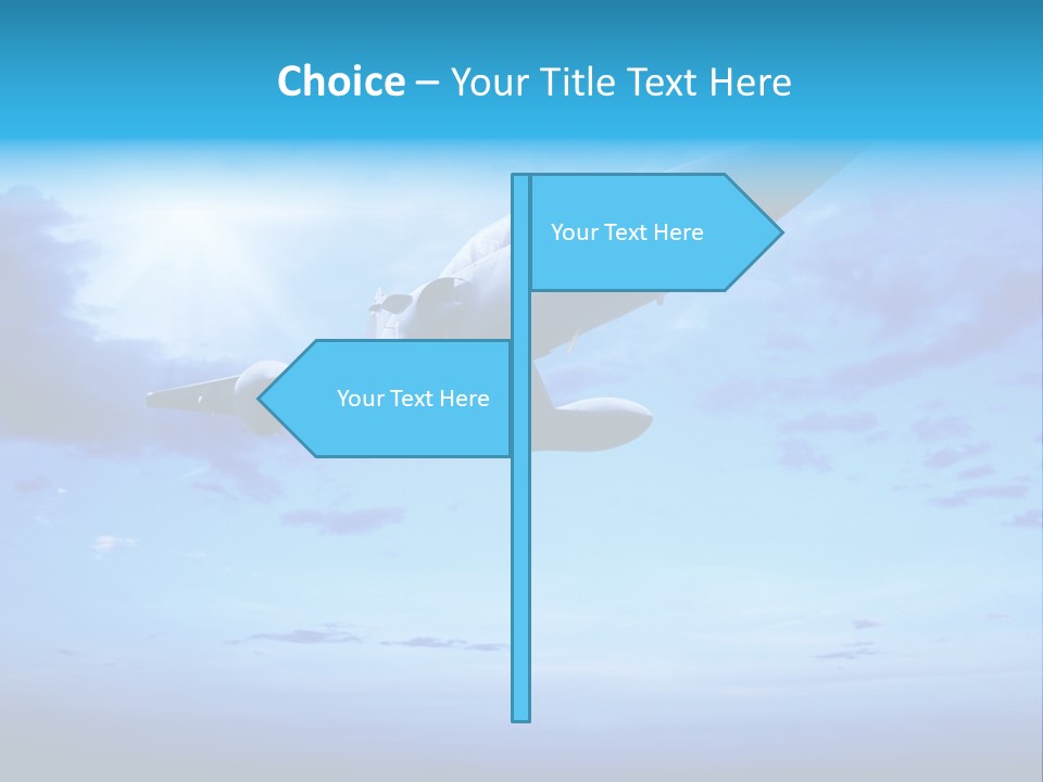 Fly Plane Airshow PowerPoint Template