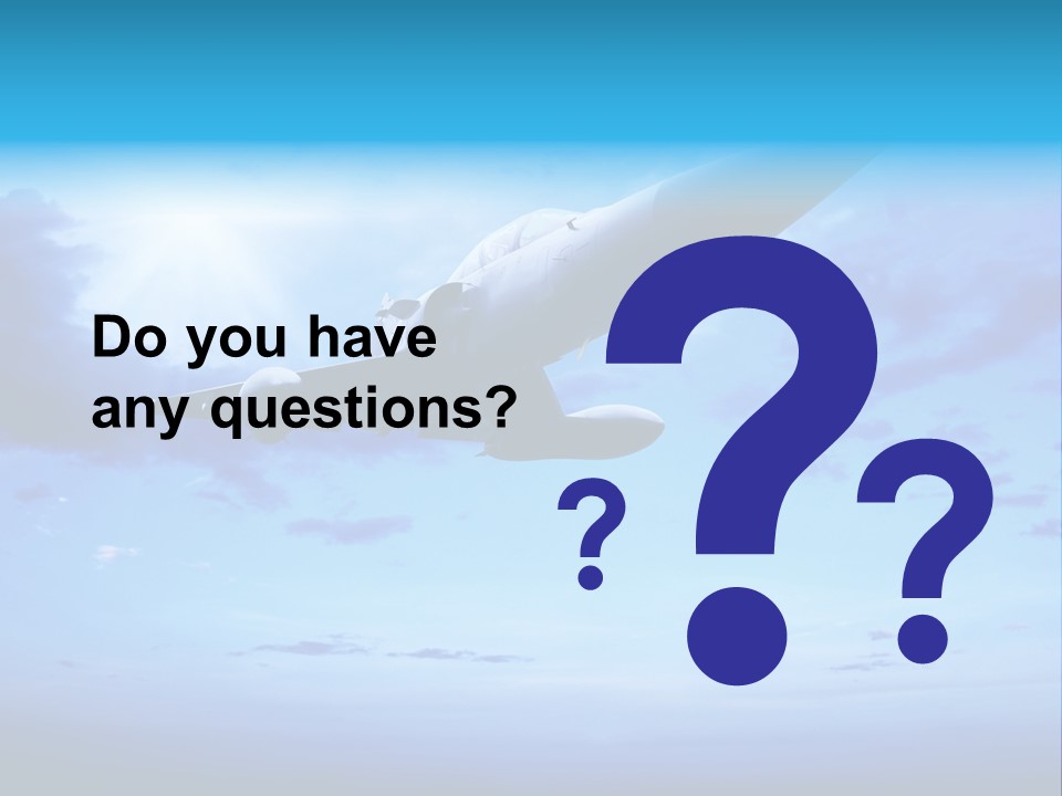 Fly Plane Airshow PowerPoint Template