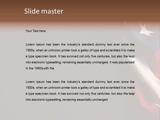 Space For Text Black Us Flag PowerPoint Template