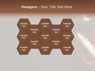 Space For Text Black Us Flag PowerPoint Template