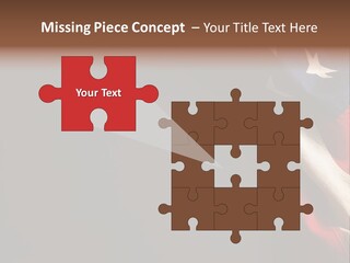 Space For Text Black Us Flag PowerPoint Template
