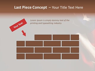 Space For Text Black Us Flag PowerPoint Template