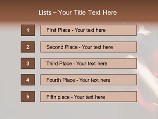 Space For Text Black Us Flag PowerPoint Template
