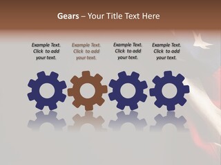 Space For Text Black Us Flag PowerPoint Template