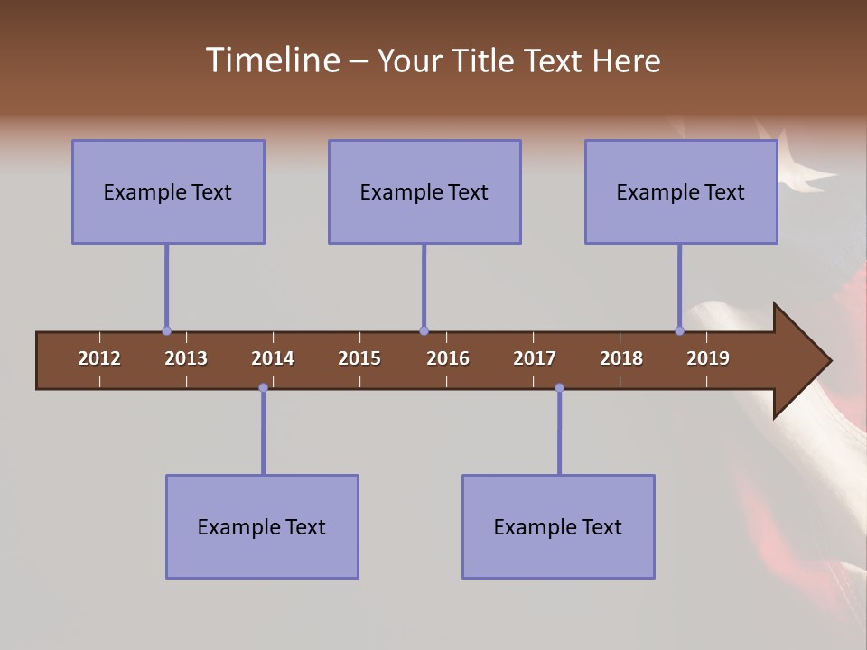 Space For Text Black Us Flag PowerPoint Template
