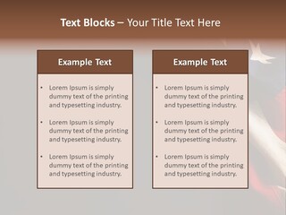 Space For Text Black Us Flag PowerPoint Template