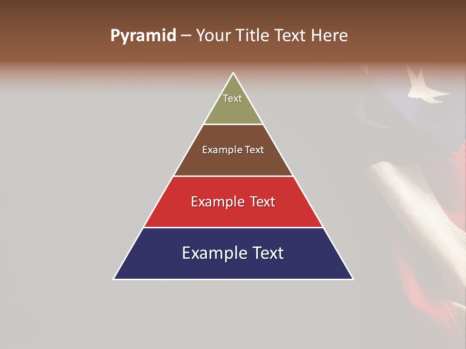 Space For Text Black Us Flag PowerPoint Template
