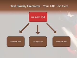 Space For Text Black Us Flag PowerPoint Template