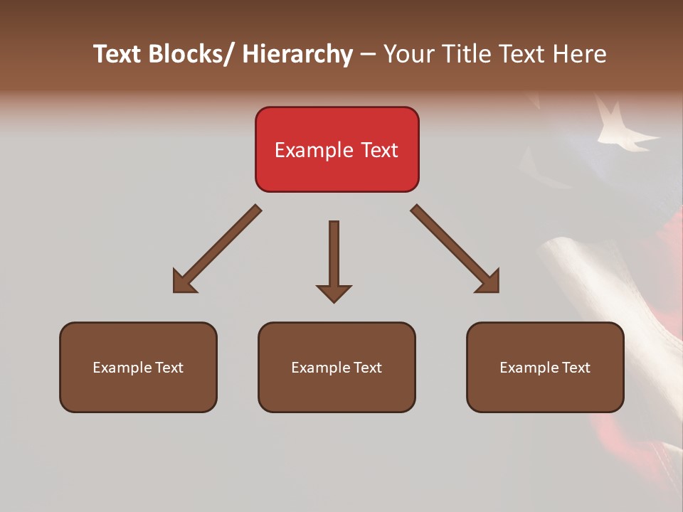 Space For Text Black Us Flag PowerPoint Template