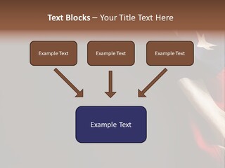 Space For Text Black Us Flag PowerPoint Template