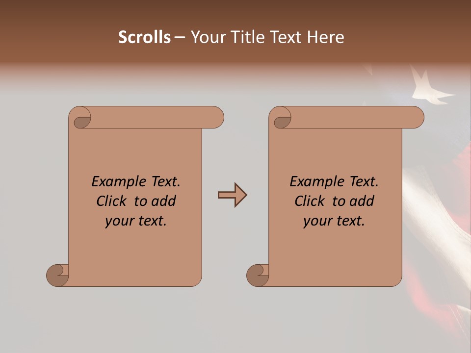 Space For Text Black Us Flag PowerPoint Template