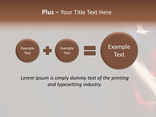 Space For Text Black Us Flag PowerPoint Template