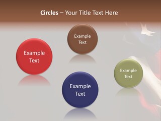 Space For Text Black Us Flag PowerPoint Template