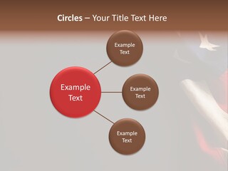Space For Text Black Us Flag PowerPoint Template