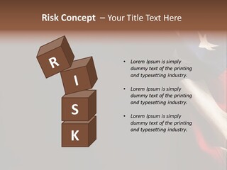Space For Text Black Us Flag PowerPoint Template