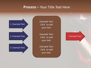 Space For Text Black Us Flag PowerPoint Template