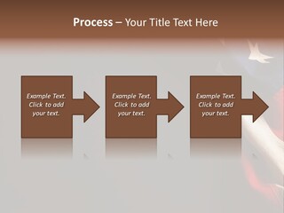 Space For Text Black Us Flag PowerPoint Template
